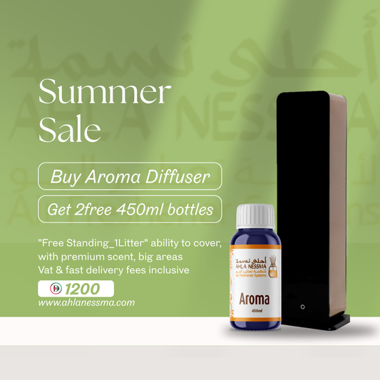 Aroma diffuser with free bottles offer one. summer offers
